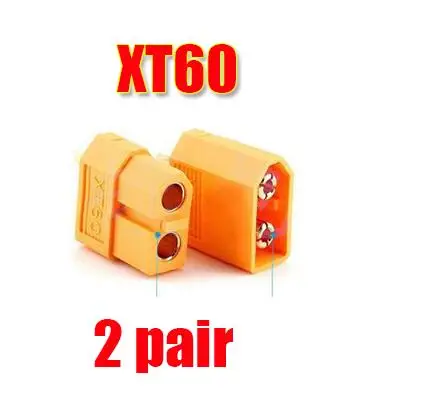2pair XT60 10/20 штук XT60 XT-60 штекерно-разъемы Вилки провод с силикатной гелевой обмоткой для Батарея(5/10 пар - Цвет: 2pair XT60
