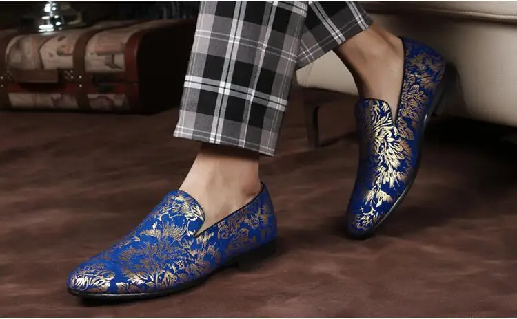 2017 Роскошная брендовая итальянская обувь zapatos hombre мужские синие туфли на плоской
