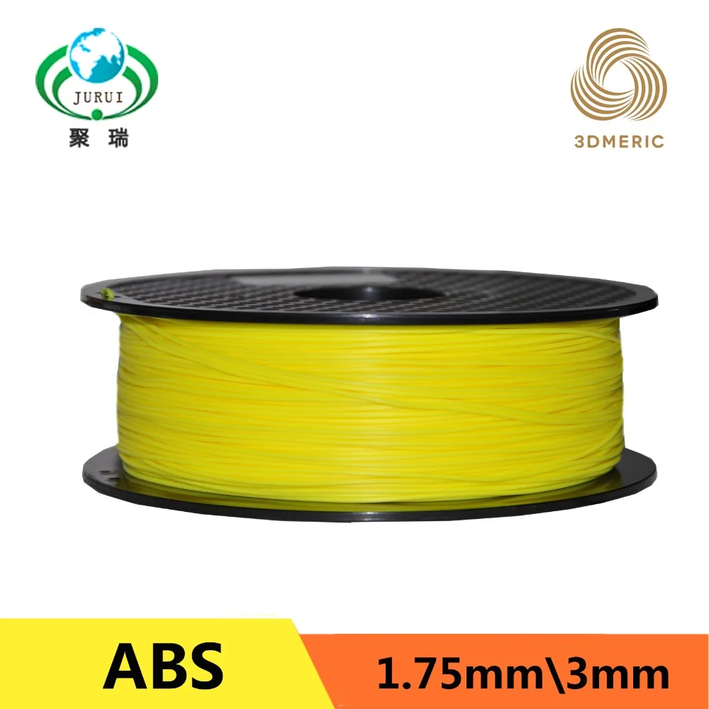 Пластиковые резиновые нити для 3D-принтера 1 75 мм кг желтый материал MakerBot/RepRap/UP/Mendel