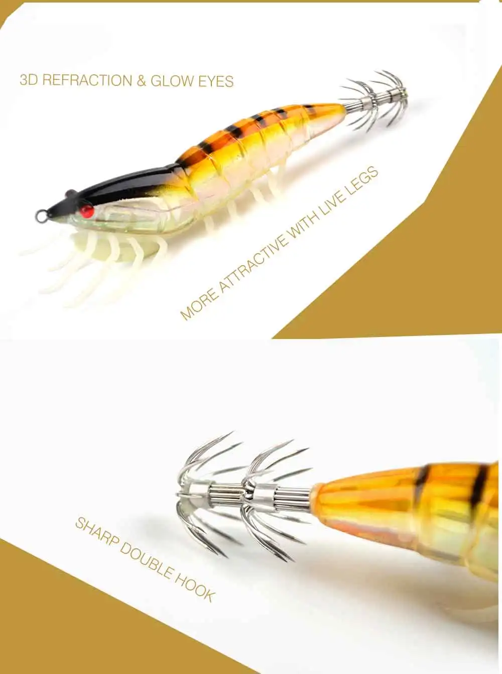 FISH KING наживка-кальмар 3,0#3,5# свинцовые грузила Джиги Осьминог деревянные креветки приманки с крюком для кальмара мягкие светящиеся рыболовные приманки
