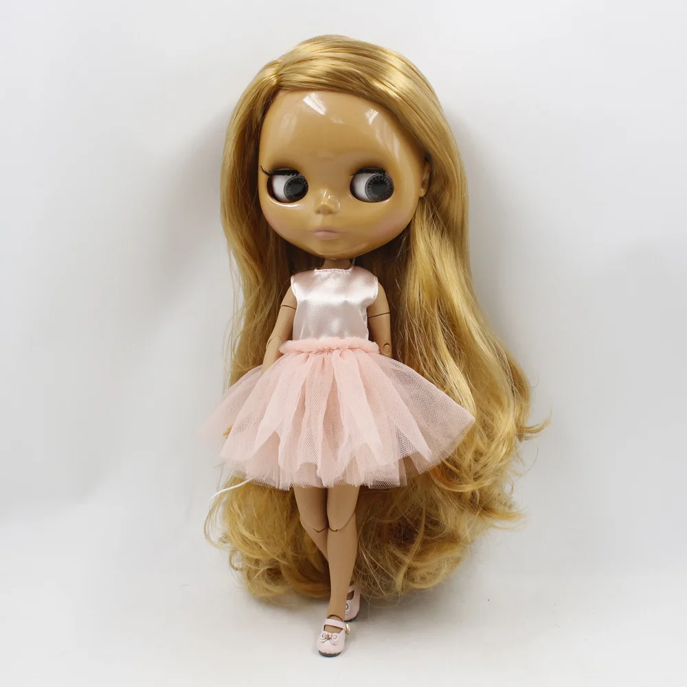 Ледяной DBS Blyth 1/6 bjd кукла шарнирное тело фабрика темно куклы кожи BL331 дикой боковой шнуровкой с бахромой