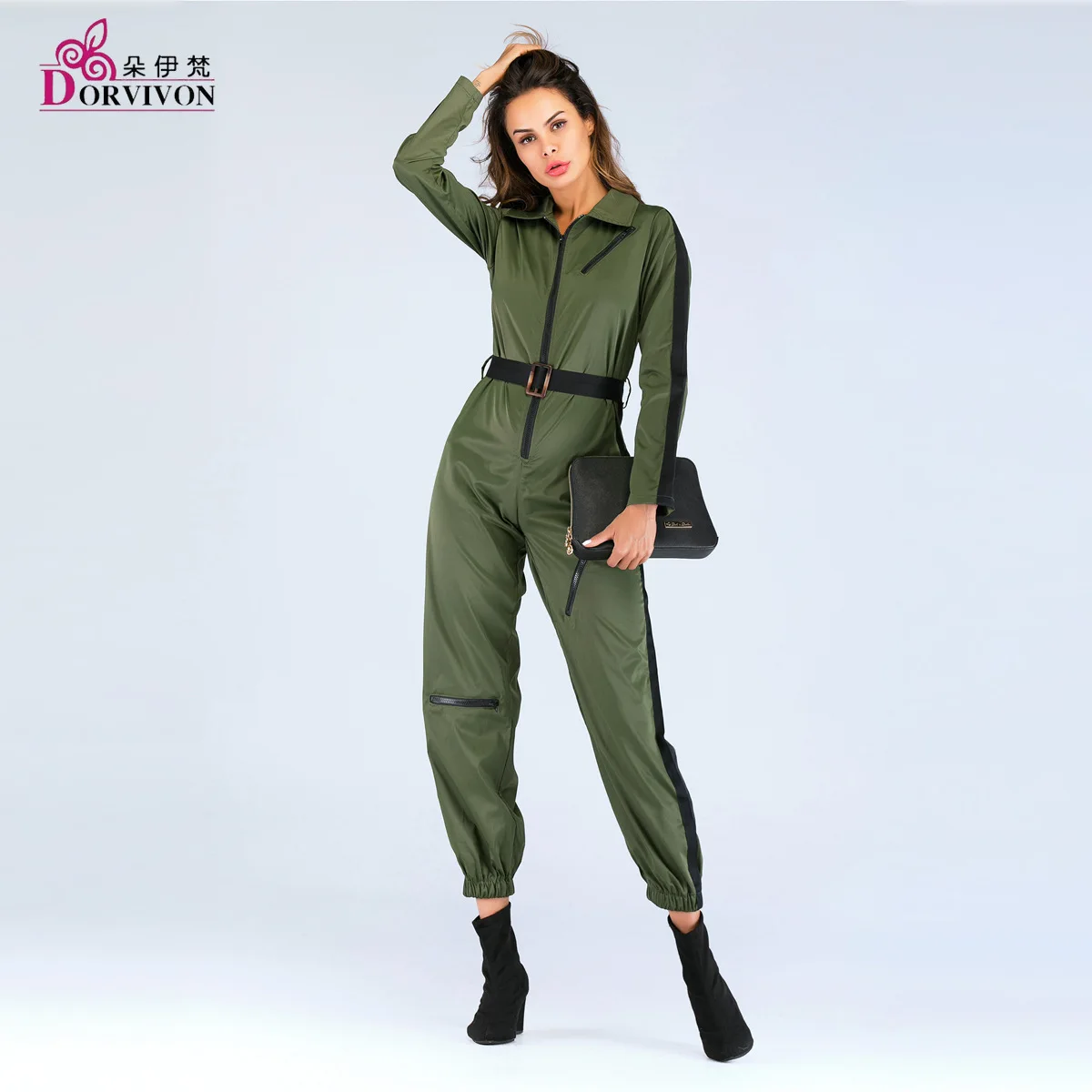 Высокая талия тонкие прямые повседневные брюки осенние отвороты сшивание