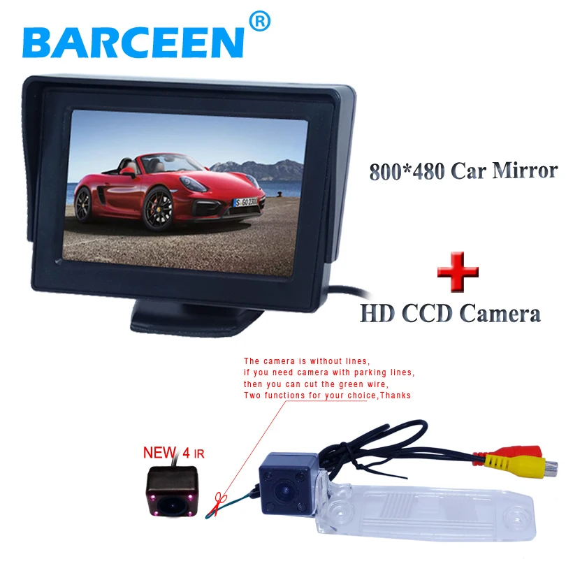 

NEW 4.3" hd lcd car monitor+ wide angle car parking camera 4 ir lights apply for KIA SPORTAGE R waterproof IP 69K .