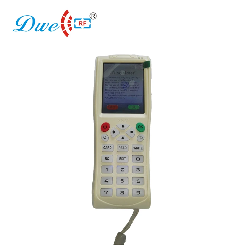 

Portable icopy rfid key duplicator with rechargeable Li battery