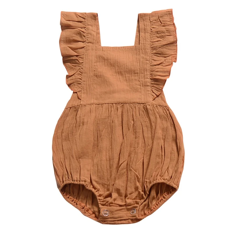 2019 летние детские комбинезоны Одежда для новорожденных девочек повседневный