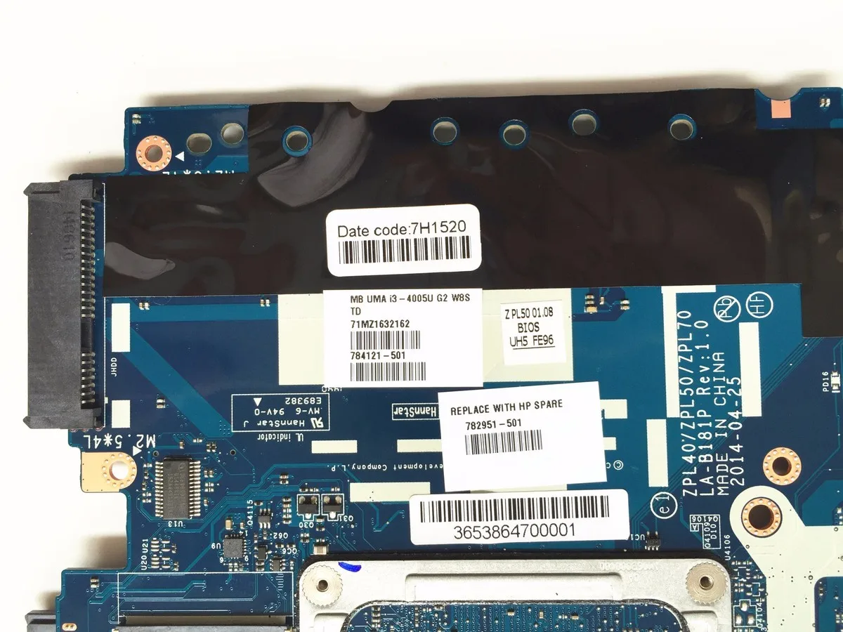 Высококачественная материнская плата 782951-501 для ноутбука HP Probook 450 G2 ZPL40/ZPL50/ZPL70