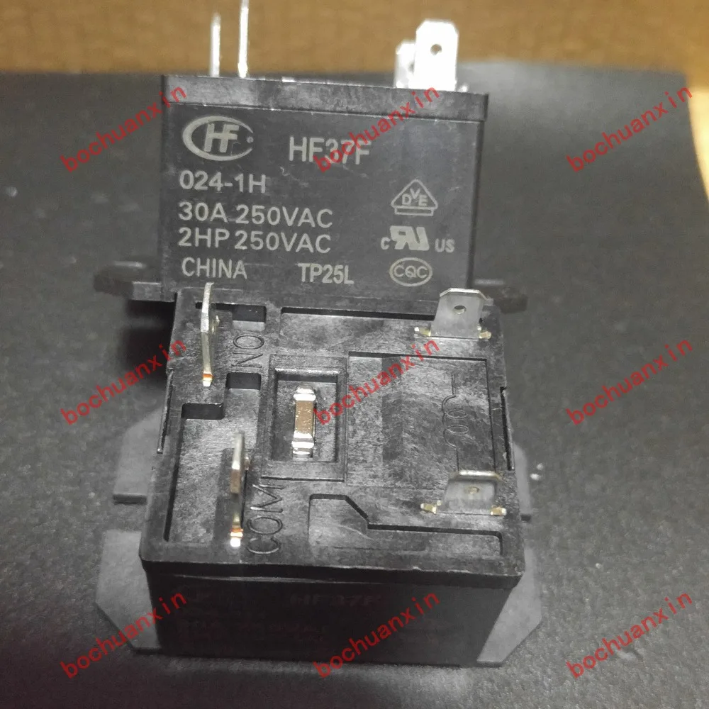 Бесплатная доставка! 100% новый 5 шт./лот HF37F/024-1 х HF37F-024-1H HF37F 30A 250VAC 4-контактный разъем