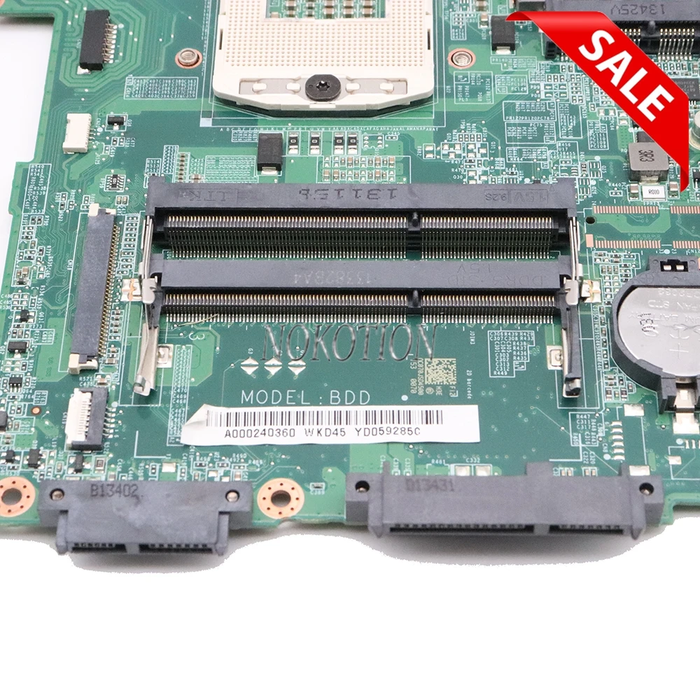 NOKOTION DA0BDDMB8H0 A000240360 для toshiba Qosmio X70 X75 X75-A7170 материнская плата для ноутбука 17,3 дюймов с графическим слотом