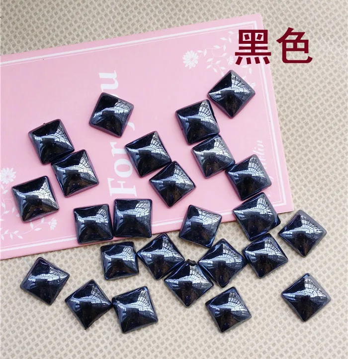2018 украшения и аксессуары черный квадратной формы керамики стразы с плоской