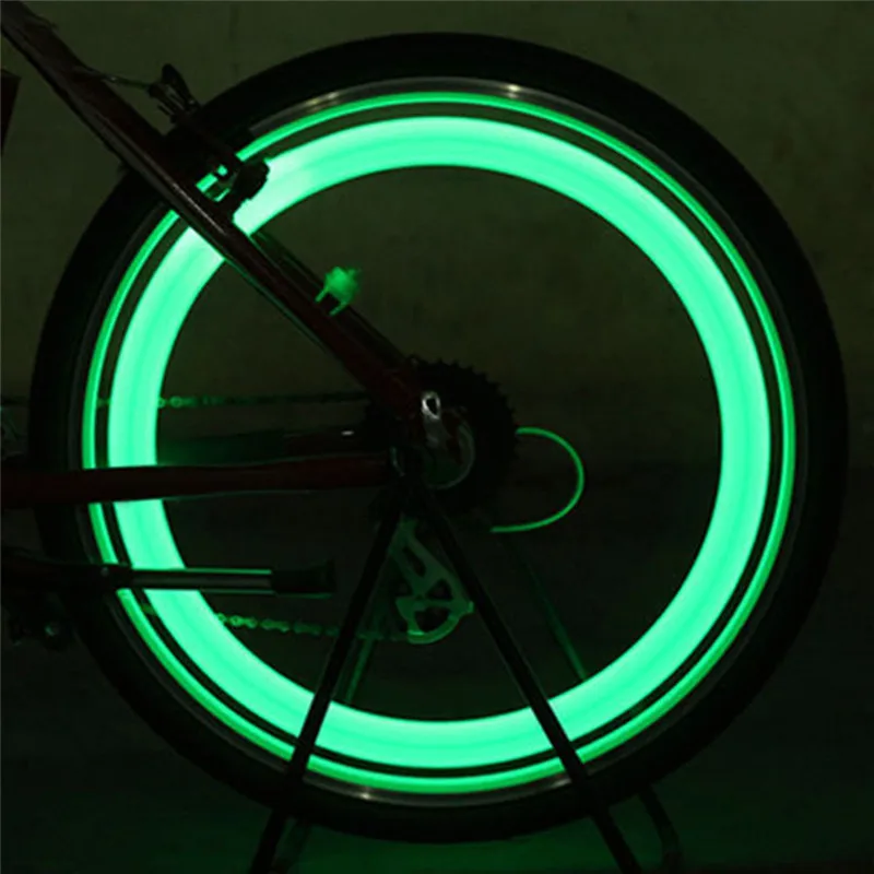 2PCS Colorful Bike Bicycle Cycling Spoke Durable Long Lasting Convenient Wire Tire Tyre Wheel LED Bright Light Lamp#267301 | Автомобили и