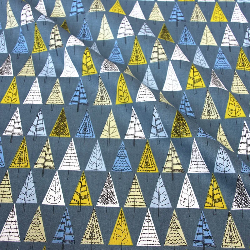 4 цвета дерева 100% хлопок саржевая ткань по метру для шитья стеганое платье