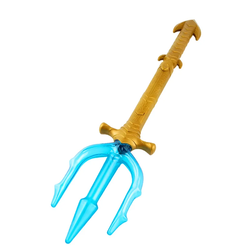 Movie Anime Aquaman Cosplay Props Arthur Curry/Orin Kids Child illuminate Trident Plastic Weapons Cosplay Accessories New