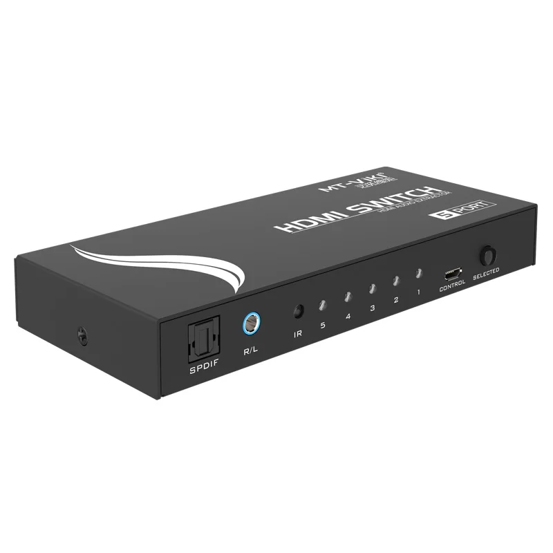 Переключатель HDMI для порта 3/5 4 K 2 с аудио декодером экстрактор стерео L/R Toslink