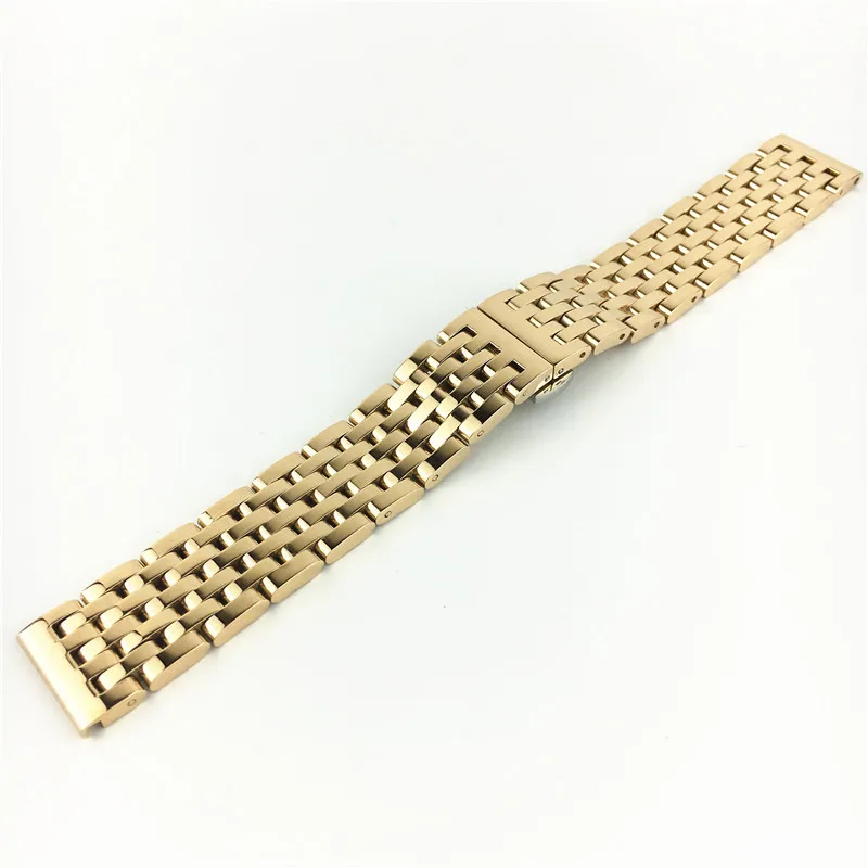 Для mk Cartier tissot Arm dw Золото Нержавеющая сталь женские мужские часы ремешок браслет 20 мм 22 мм ремешок для часов