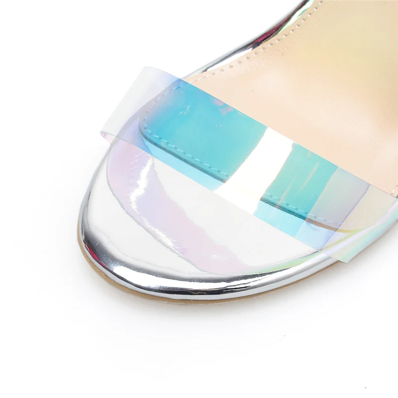 2019 г. летние женские босоножки пикантные прозрачные на высоком каблуке 11 см с