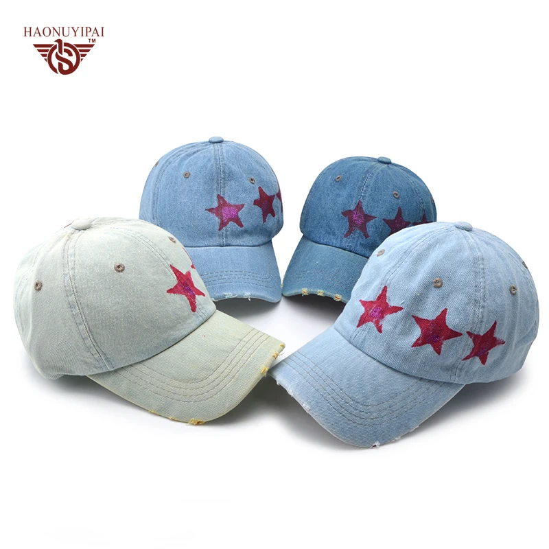 2017 Новый Высокое Качество Джинсовой Ткани Бейсболки Случайные Хлопка Snapback