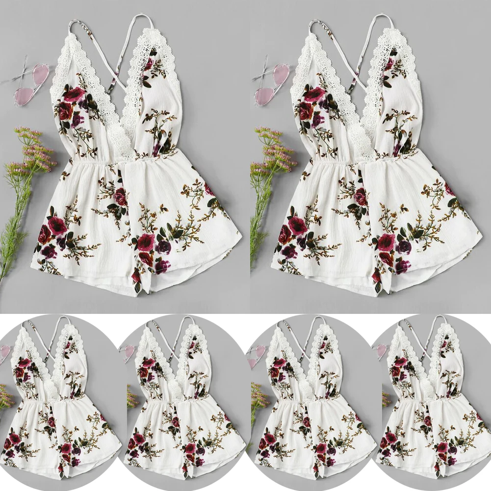 Комбинезон для новорожденных девочек с цветочным кружевом и каймой пуловер без