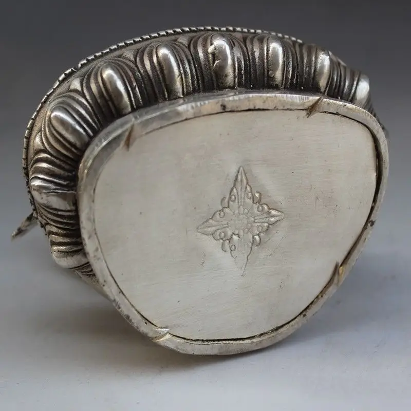 Статуя большого Будды из серебра меди бронзы украшения ручной работы