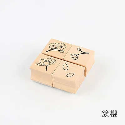 A2 Серия Cherry blossom Деревянный штамп DIY Ремесло Деревянные и резиновые штампы для скрапбукинга канцелярские товары Скрапбукинг Стандартный штамп - Цвет: A2