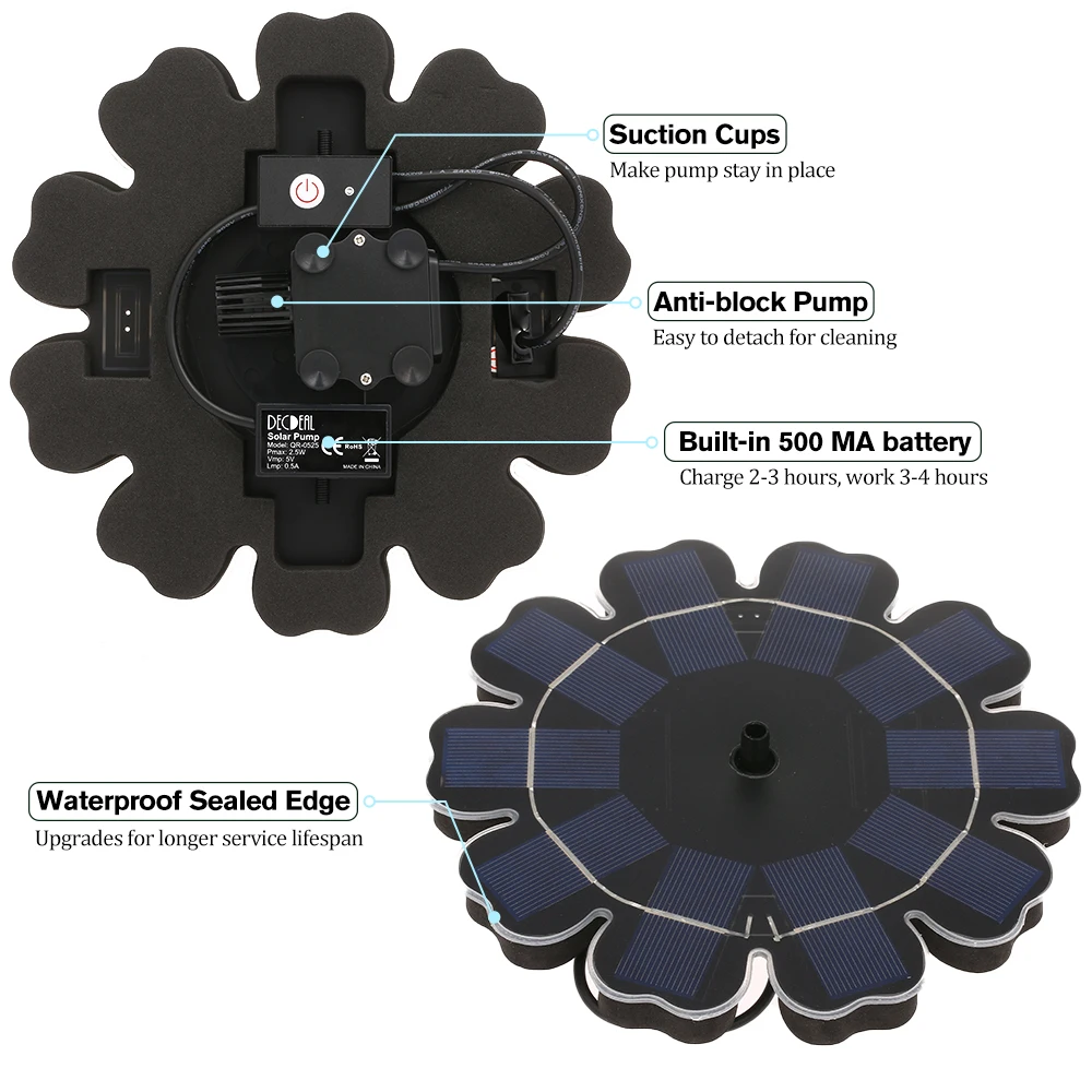 Солнечный фонтанный насос с резервным аккумулятором 2 5 Вт автономный водяной в