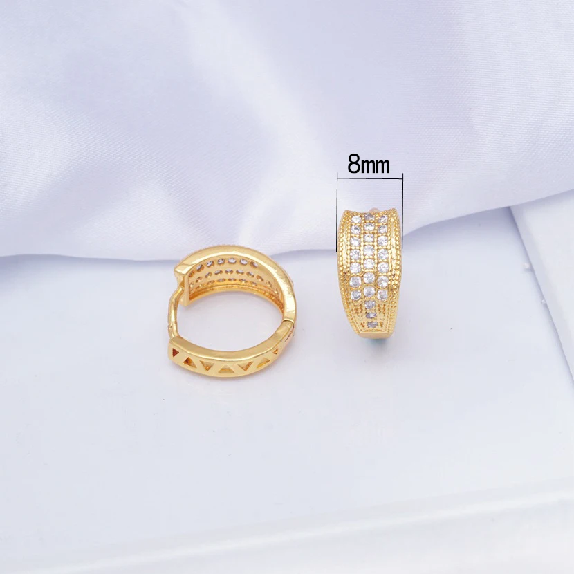 Женские круглые серьги-кольца в стиле хип-хоп с медным золотым покрытием модные