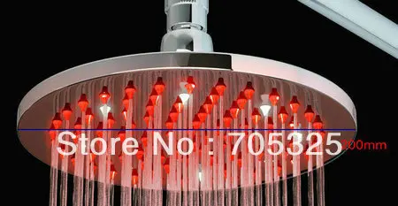 e-pak Luxury Wholesale 8&quotChromed Brass Round Bathroom LED Rainfall Shower Head AD1146 | Обустройство дома