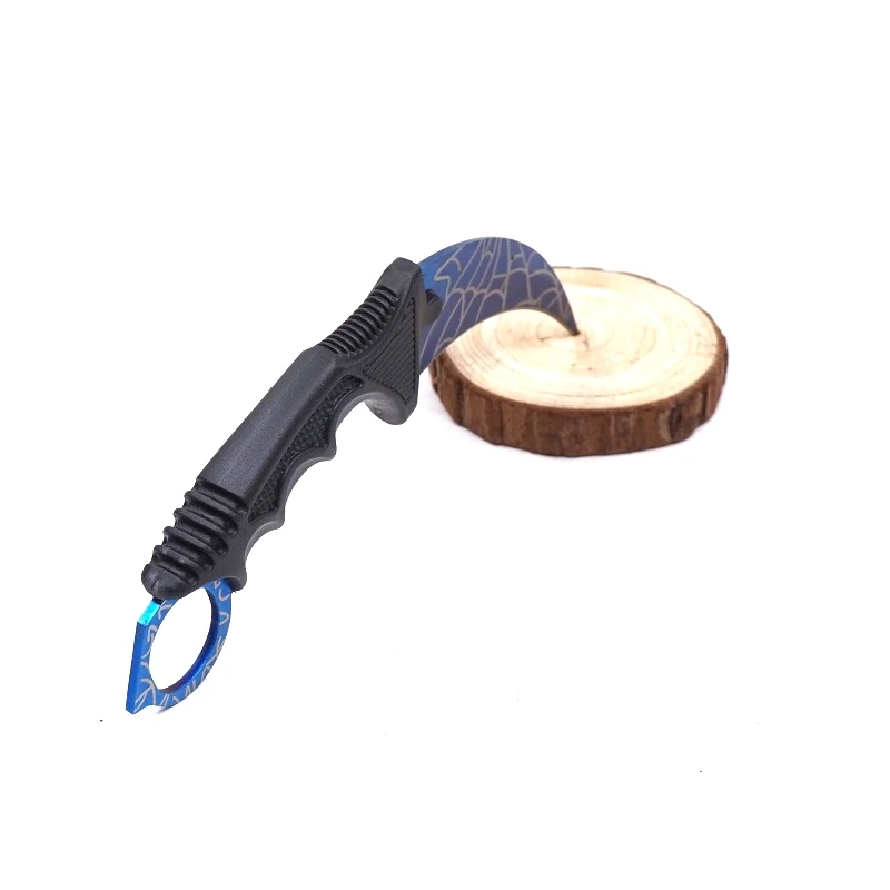 Karambit нож CS GO для обучения выживания карманный нож с фиксированным лезвием игровой коготь нож из нержавеющей стали для отдыха на природе EDC инструменты