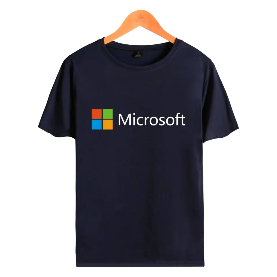 FRDUN tommeit Google microsoft, летняя футболка для мужчин, хлопок, короткий рукав, принт, рисунок, Повседневная футболка, Homme, для мужчин/женщин, плюс размер