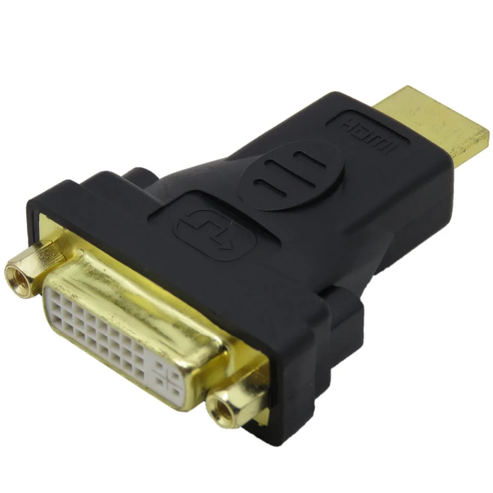 Адаптер HDMI в DVI D 24 + 5 2 шт. конвертер адаптер с золотым покрытием 1080P адаптером| |