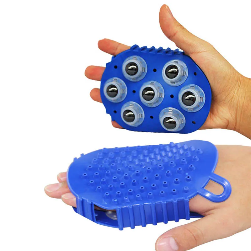 Новый массажер для тела лица шеи ног ручной 360 градусов вращение 7 шт. стальной мяч