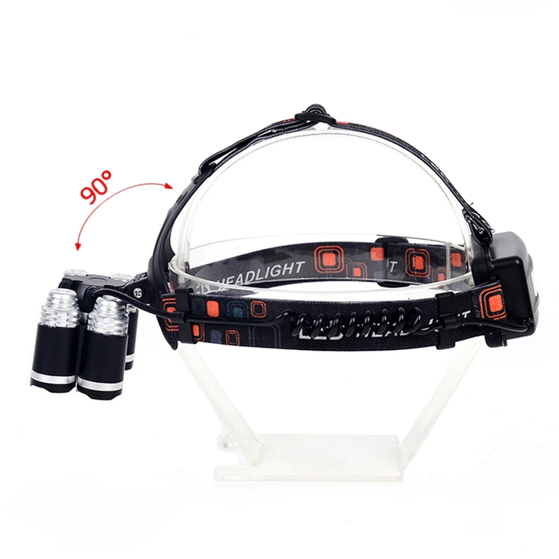 Светодиодный налобный светильник высокой мощности 5 шт. перезаряжаемый 12000 лм