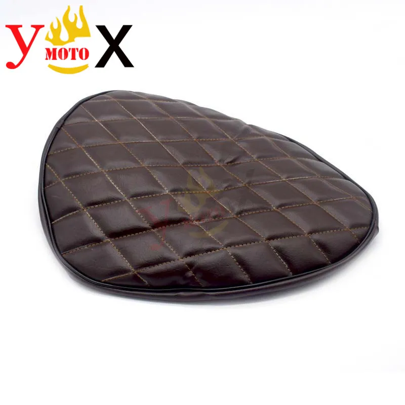 Темно-коричневый Чехол из искусственной кожи для мотоциклетного сиденья заднего