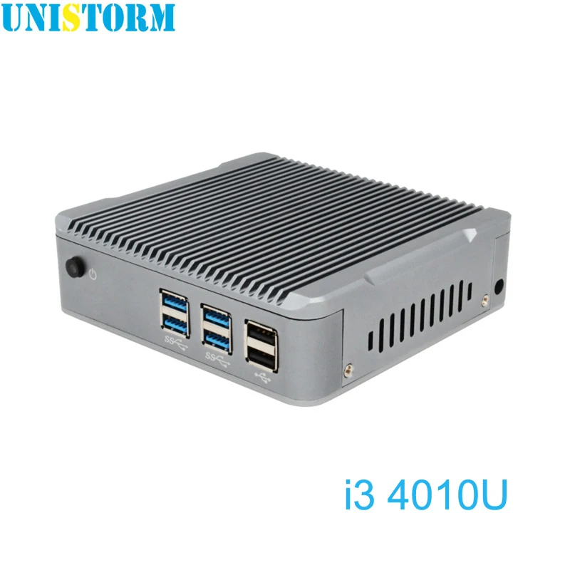 Безвентиляторный мини ПК Intel i3 4010U два ядра поддержка 2 Гб 8 ГБ DDR3 ОЗУ 256 SSD Windows7 10 Linux