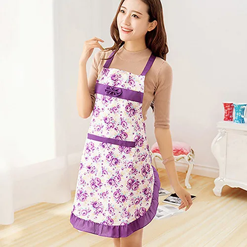 Фартук из ткани с цветочным рисунком фартуки высокого качества принтом в