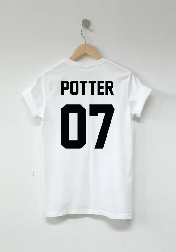 Футболка унисекс с принтом Поттер хлопковая тенниска 07 дюймов топ экрана tumblr для