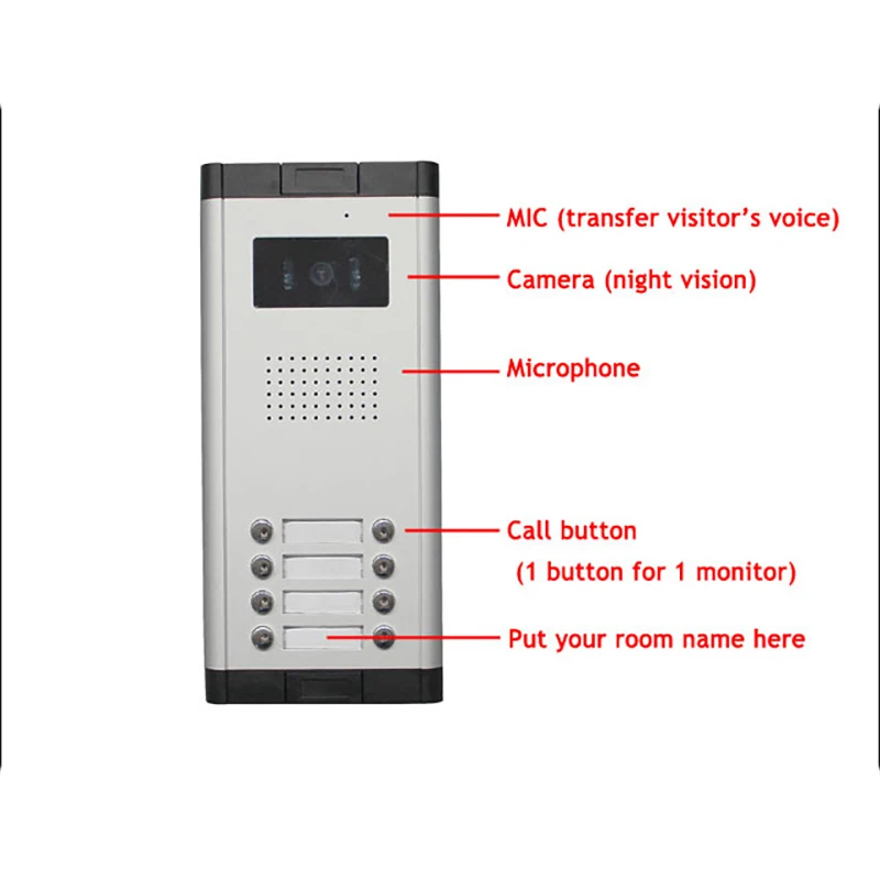 6 единиц дверной звонок видеодомофон для квартиры домофон система входа 7 &quot ЖК