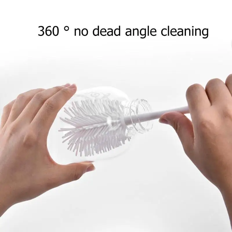 

Silicone Baby Cups Baby Feeding Milk Bottle Brush Water Cup Mug Disassemble Cleaning Brushes