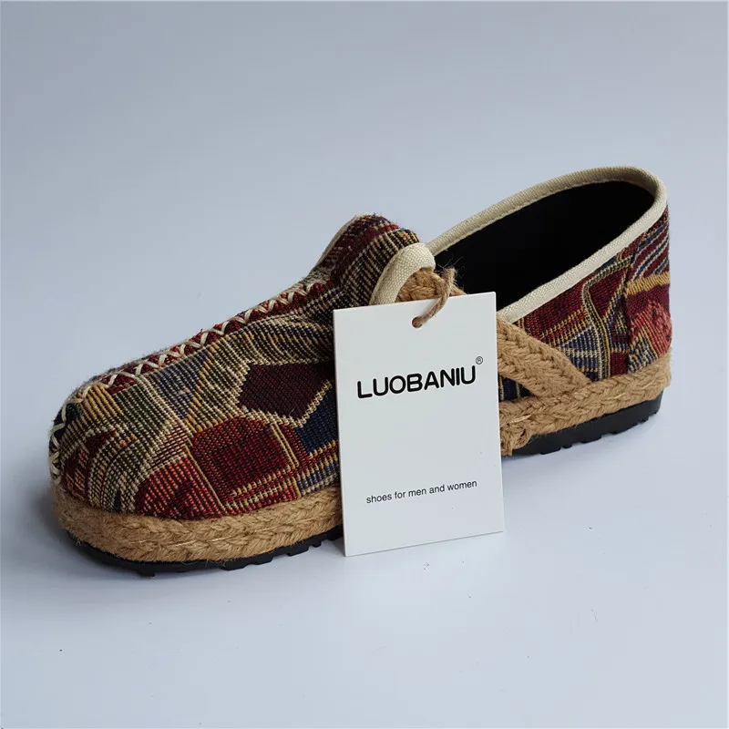 Женские туфли-лодочки ручной работы Повседневные Дышащие туфли в рыбацком стиле