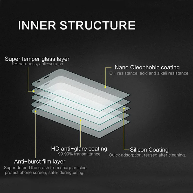 Взрывозащищенный протектор экрана 9H толщина 0 26 мм закаленное стекло для Asus Zenfone 5