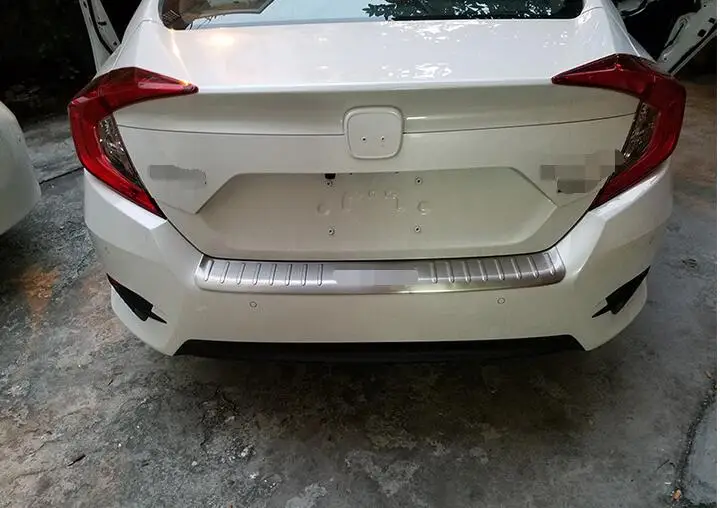 Защитная накладка на багажник для Honda Civic 10 седан 2016 2017 внутренний + внешний задний