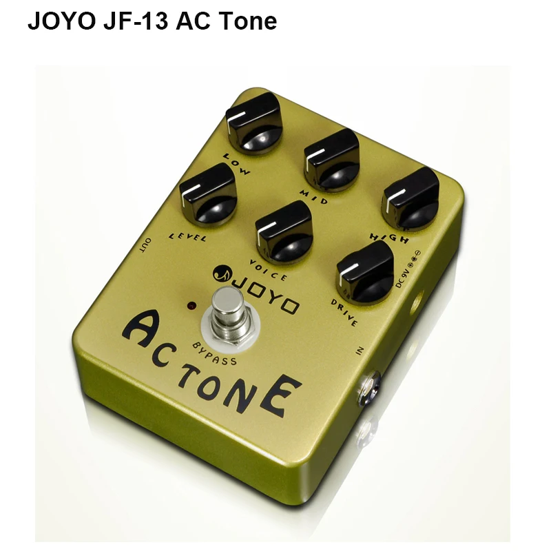Joyo JF-13 AC Tone Гитара педаль с классическим британским рок звуковым эффектом и Vox AV-30