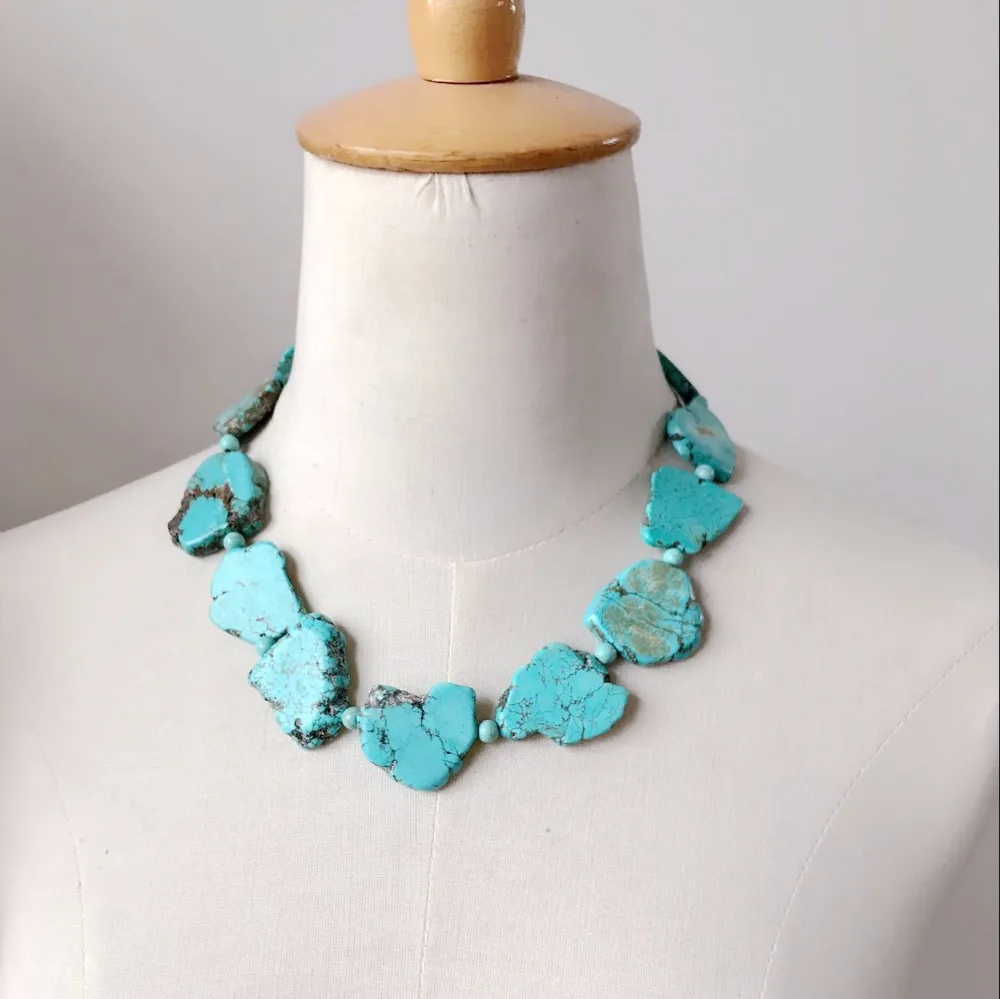 Массивное ожерелье чокер из натурального камня новый дизайн|chunky necklace|designer