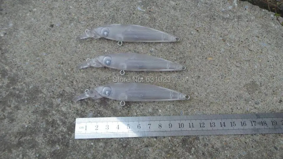 MR OCTOPUS 10 шт неокрашенные прозрачные пластиковые приманки для рыбалки. 296 # ------ 11 см.