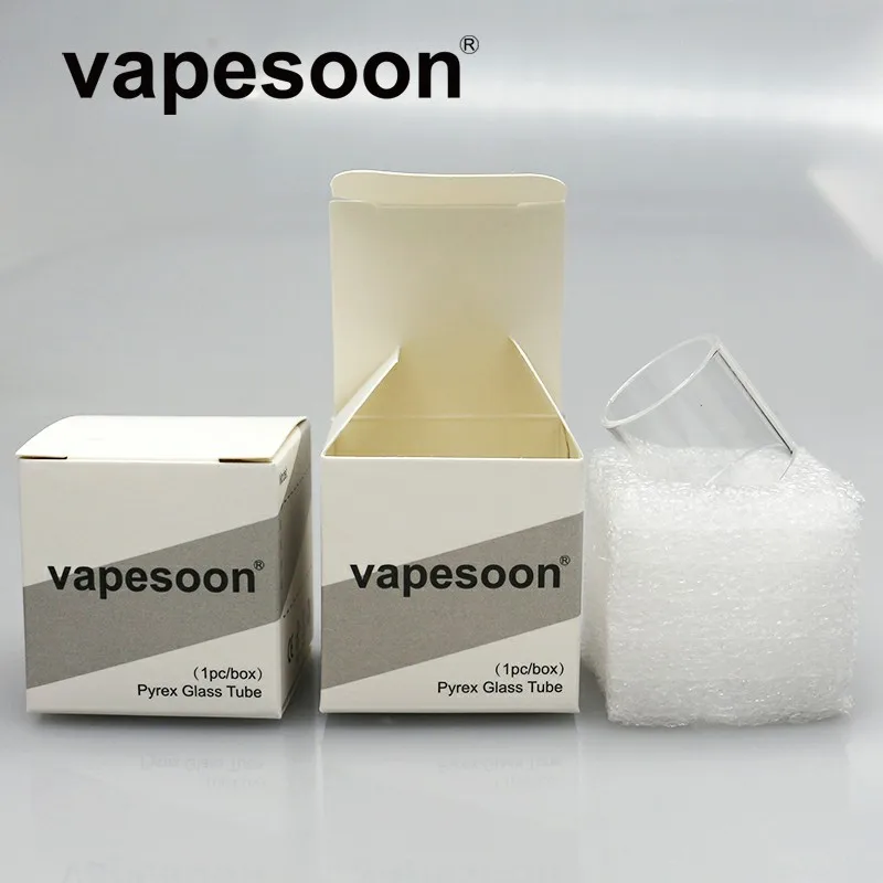 

Authentic VapeSoon Replacement Pyrex Glass Tube For Joyetech BATPACK Kit With Joye ECO D16 Atomizer Tank 2.0ml Capacity