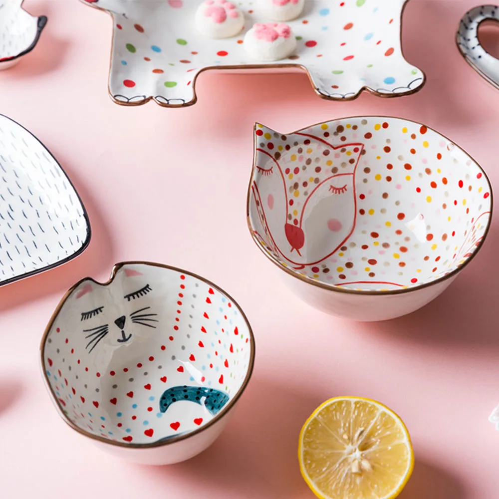 Новинка 2019 керамическая тарелка с героями мультфильмов креативная фруктовым