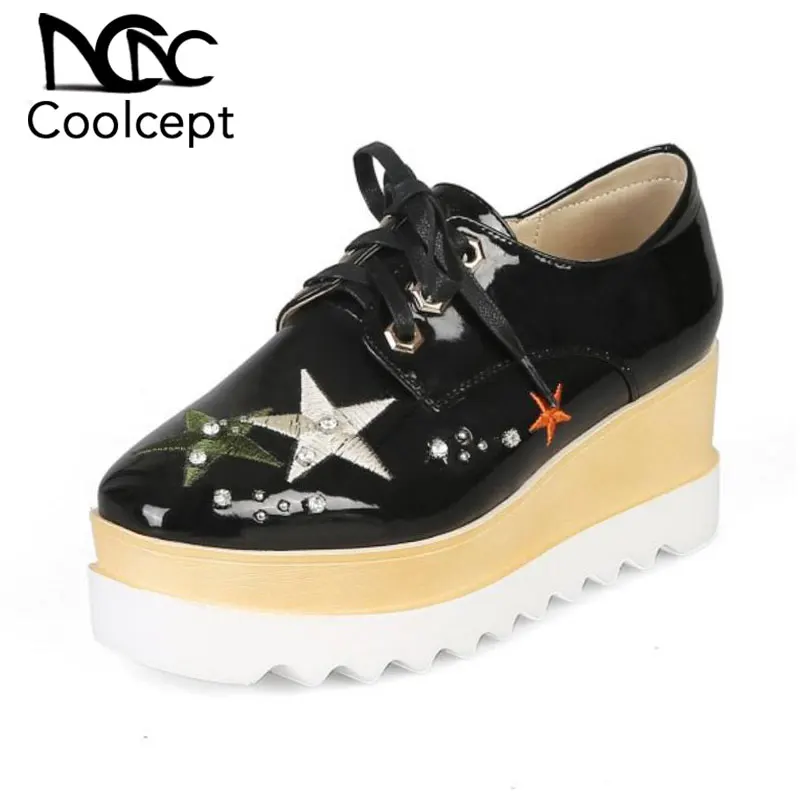 Женские туфли на высоком каблуке CoolCept офисные туфли-лодочки платформе со