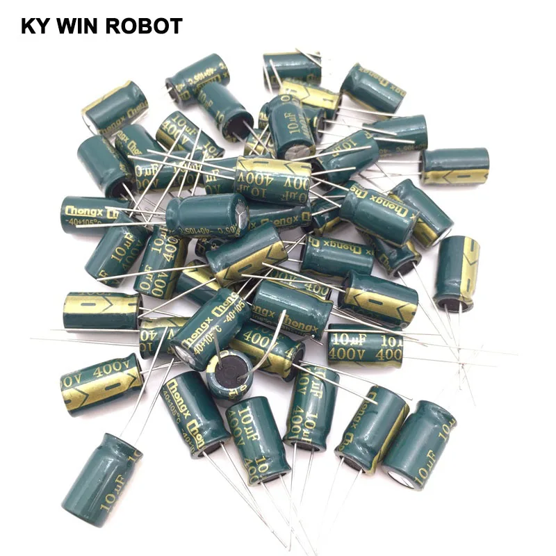 10 шт./пакет 10*17 мм 400 В/10 мкФ электролитический конденсатор|electrolytic capacitors|10uf electrolytic