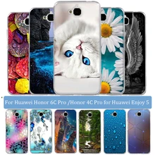 Мягкий силиконовый чехол для Huawei Y6 Pro телефона Honor 4C pro huawei Play 5X /