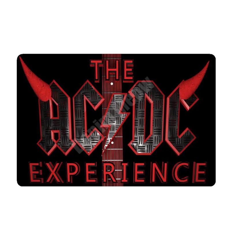 E 20x30 см ACDC винтажные металлические жестяные вывески для бара, кафе, паба, казино, домашний декор, тарелки в стиле ретро, музыкальная доска, художественный плакат, рок наклейки на стену N264 - Цвет: E