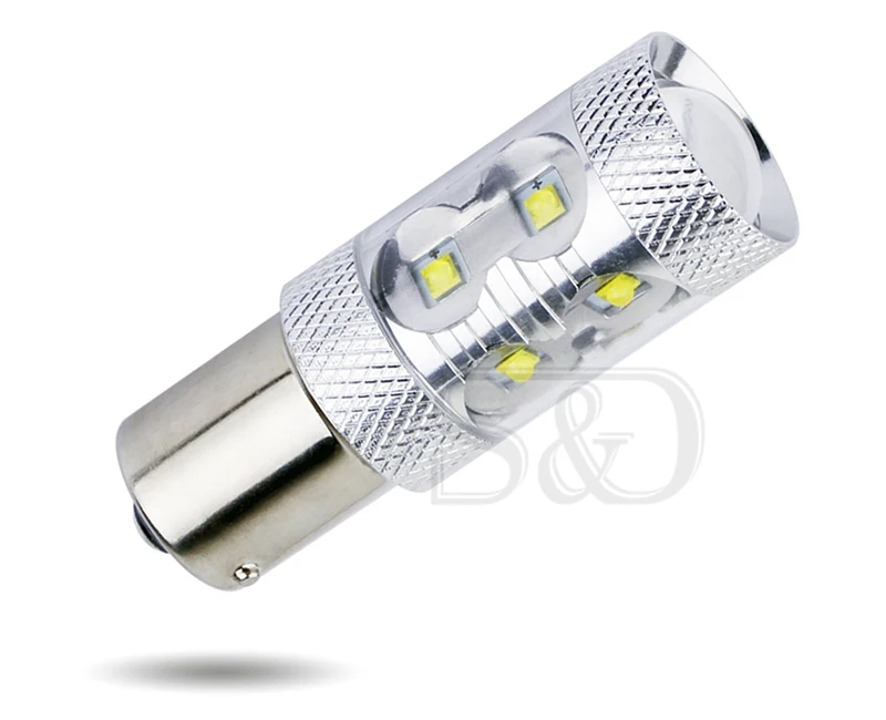 1156 BA15S светодиодный автомобильный светильник 12 SMD R10W чистый белый свет p21w R5W